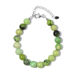 Bracciale in argento con Serpentino