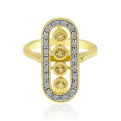 Anello in argento con Citrino