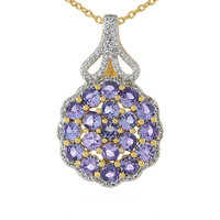 Collana in argento con Tanzanite