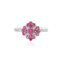 Anello in argento con Rubellite