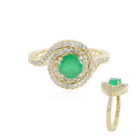 Anello in oro con Smeraldo Brasiliano (de Melo)