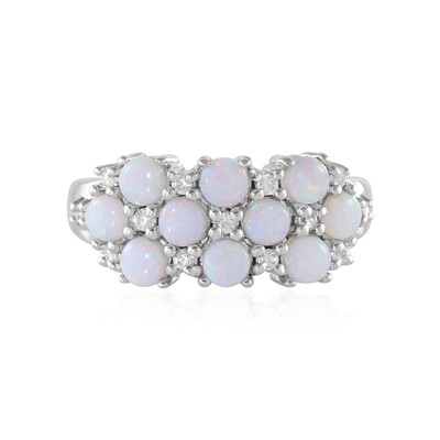 Anello in argento con Opale Australiano