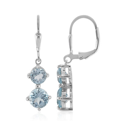 Orecchini in argento con Topazio Blu Cielo