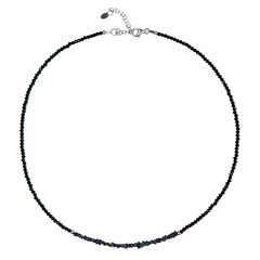 Collana in argento con Spinello Nero