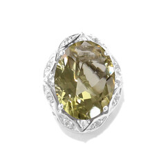 Ciondolo in argento con Quarzo Ouro Verde
