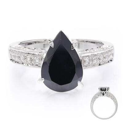 Anello in argento con Spinello Nero