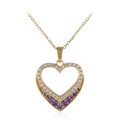 Collana in argento con Ametista Zambiana