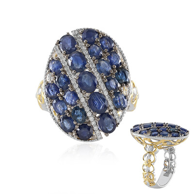 Anello in argento con Zaffiro Blu (Gems en Vogue)
