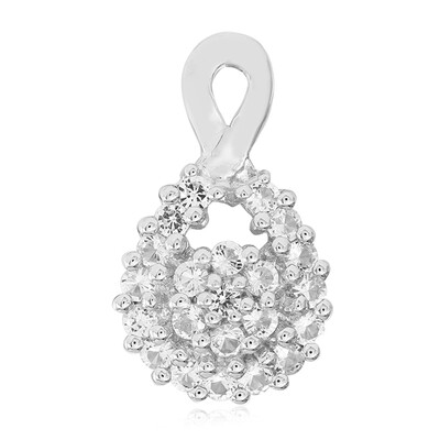 Ciondolo in argento con Topazio Bianco