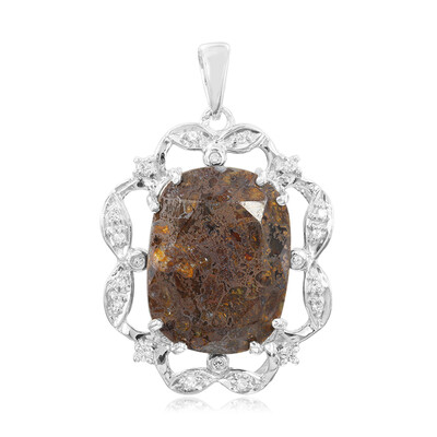 Ciondolo in argento con Quarzo Dinosauro