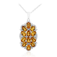 Collana in argento con Citrino Madeira