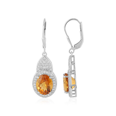 Orecchini in argento con Citrino Madeira