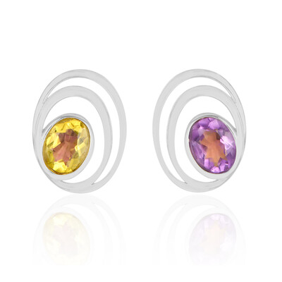 Ciondolo in argento con Fluorite Viola (MONOSONO COLLECTION)
