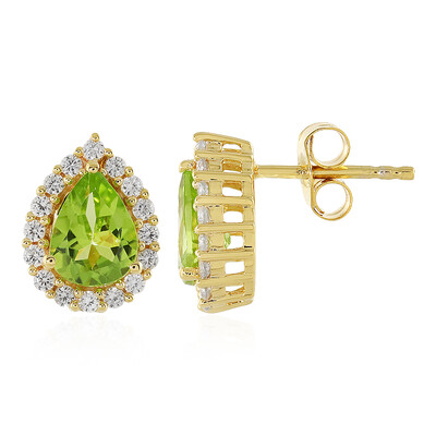 Orecchini in argento con Peridoto