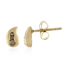 Orecchini in oro con Diamante Champagne I3 (de Melo)