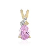 Ciondolo in oro con Kunzite