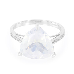 Anello in argento con Quarzo Ghiaccio di Luna