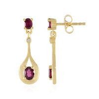 Orecchini in argento con Rodolite