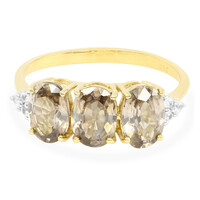 Anello in argento con Zircone Cannella