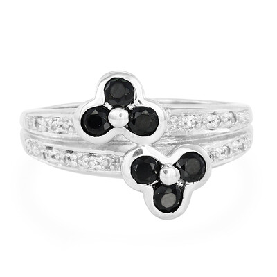 Anello in argento con Spinello Nero