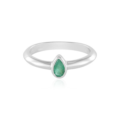 Anello in argento con Smeraldo Brasiliano