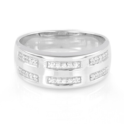 Anello in argento con Zaffiro Bianco