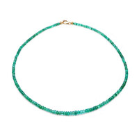 Collana in oro con Smeraldo Zambia