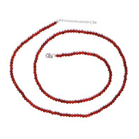 Collana in argento con Onice Rossa