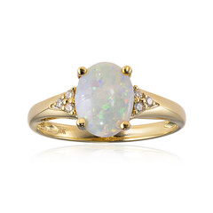 Anello in oro con Opale Australiano