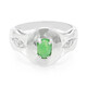 Anello in argento con Crisoprasio Imperiale
