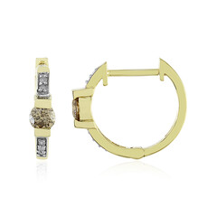 Orecchini in oro con Diamante Champagne I4