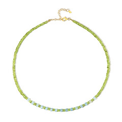 Collana in argento con Peridoto