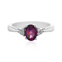 Anello in argento con Topazio Mistico Porpora