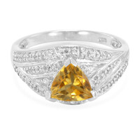 Anello in argento con Citrino