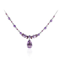 Collana in argento con Ametista Rose de France