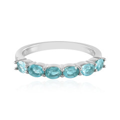 Anello in argento con Apatite Blu