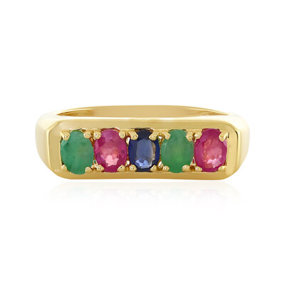 Anello in argento con Zaffiro Blu