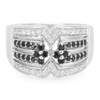 Anello in argento con Spinello Nero