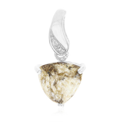 Ciondolo in argento con Magnesite