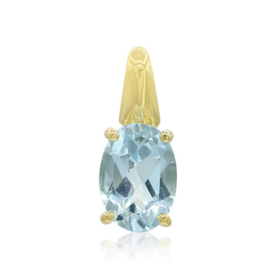 Ciondolo in argento con Topazio Blu Cielo