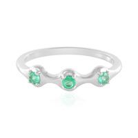 Anello in argento con Smeraldo Russo