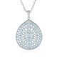 Collana in argento con Topazio Blu Cielo