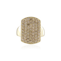 Anello in oro con Diamante Champagne VS1