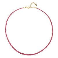 Collana in argento con Spinello Rosso