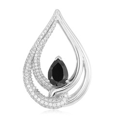 Ciondolo in argento con Spinello Nero