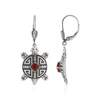 Orecchini in argento con Diaspro Rosso  (Desert Chic)
