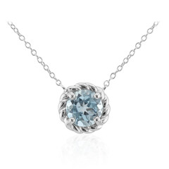 Collana in argento con Topazio Blu Cielo