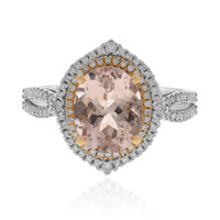 Anello in oro con Morganite AAA (AMAYANI)