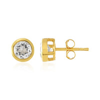 Orecchini in argento con Topazio Bianco