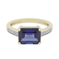 Anello in oro con Cianite